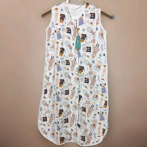 Baby Sleep Sack - Organic Cotton Zip L - Up to 35in - NWT. (Tado Muslin)